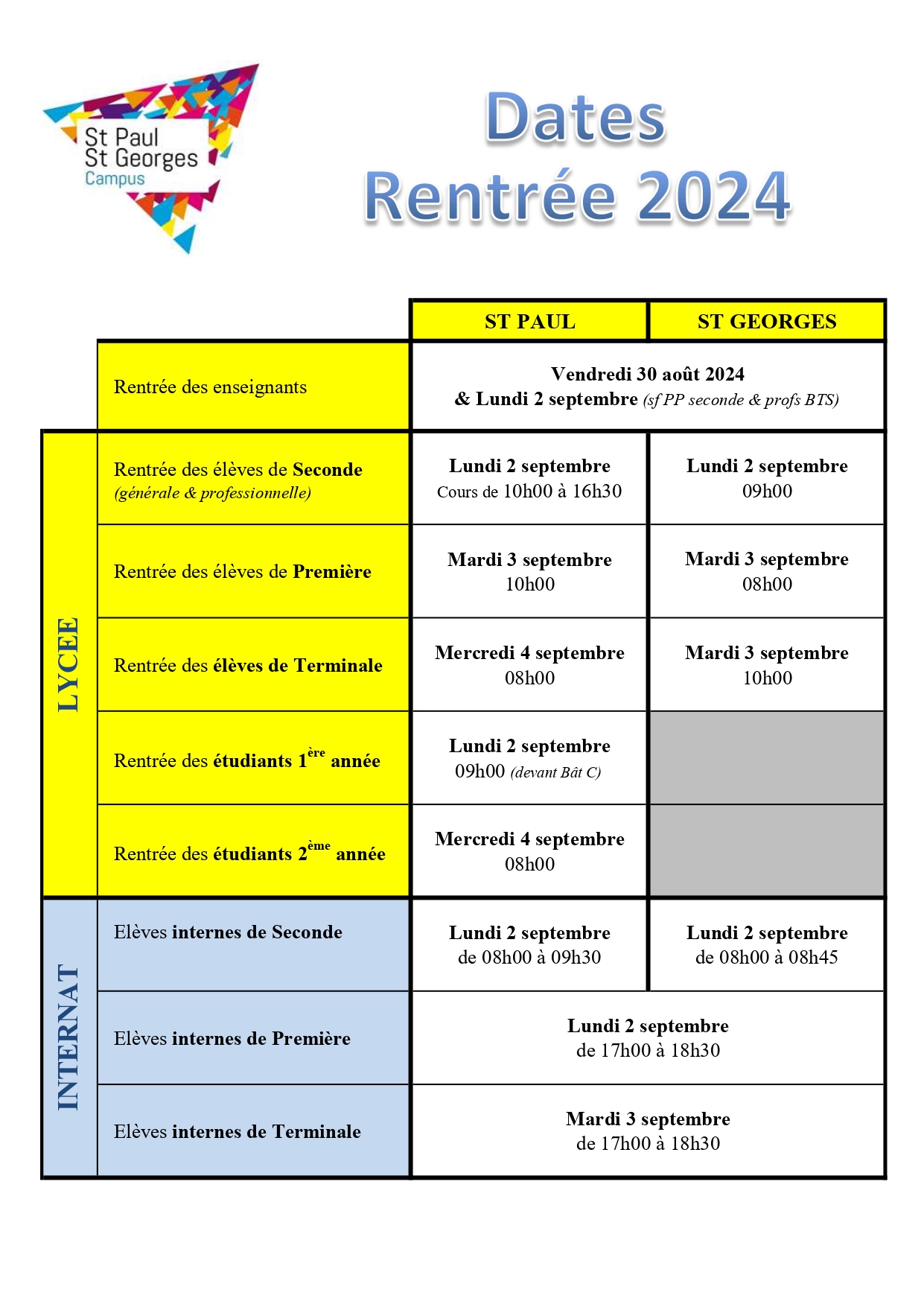 Rentrée 2024